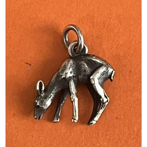 James Avery Retired Sterling Silver 3D Fawn Charm